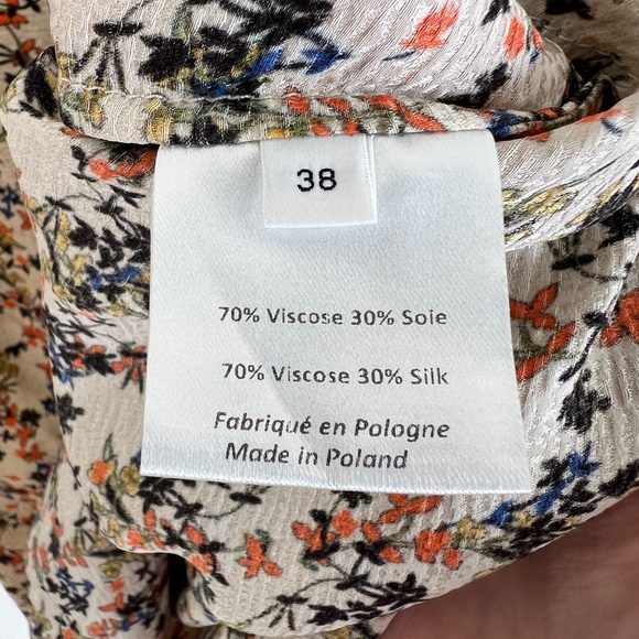 ROSEANNA fall floral ruffle blouse / size M - Picture 6 of 7